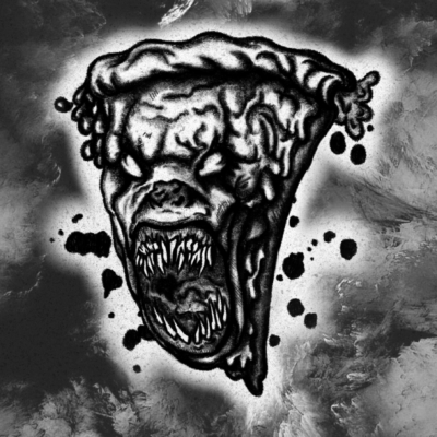 Pizza tatto design inspired by a horror movie ´´It´´.